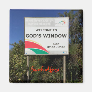 Imán La ventana de dios de Suráfrica