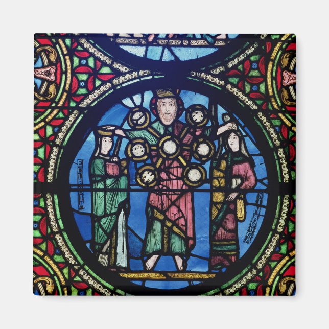 Imán La ventana del Arca del Pacto, detalle de Dios con (Frente)