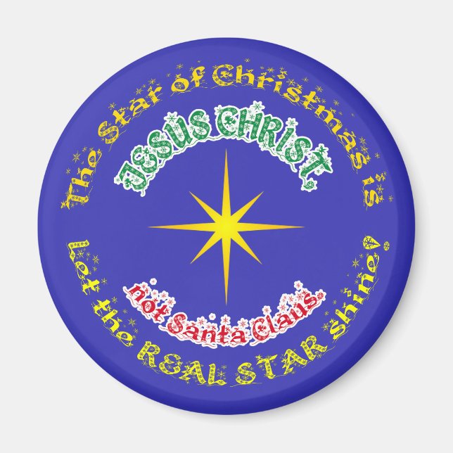 Imán La verdadera estrella de los Navidades (Frente)