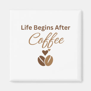 Imán La vida comienza después del café, Acogedor café d