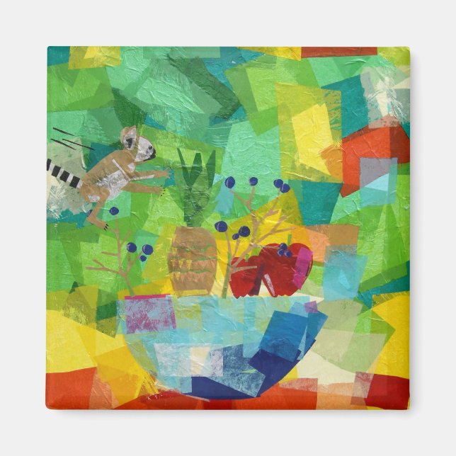 Imán La vida con el bebé Lemur (Frente)