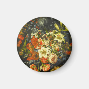 Imán La vida con flores y fruta