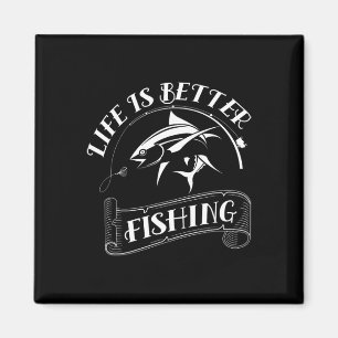 Imán La vida de los regalos de pesca es mejor pescar