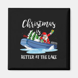 Imán La vida de Navidad es mejor en el barco del amante