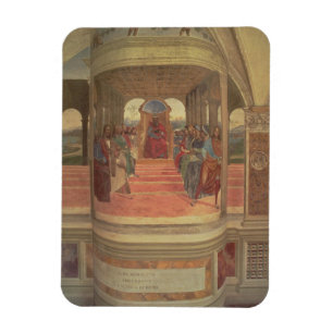 Imán La vida de St. Benedicto (fresco) (detalle)