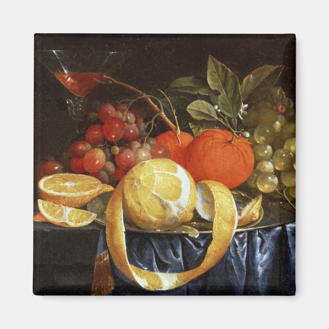 Imán La vida de uvas, Naranjas y un limón pelado (Frente)