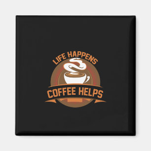 Imán La vida del café ayuda a preparar café