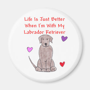 Imán La vida del chocolate de Labrador es apenas un