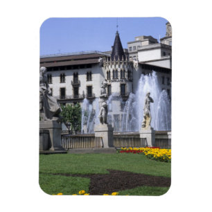 Imán La vida en España la hermosa Plaza Cataluna con