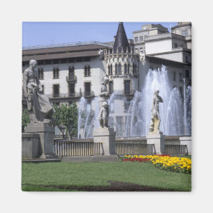 Imán La vida en España la hermosa Plaza Cataluna con