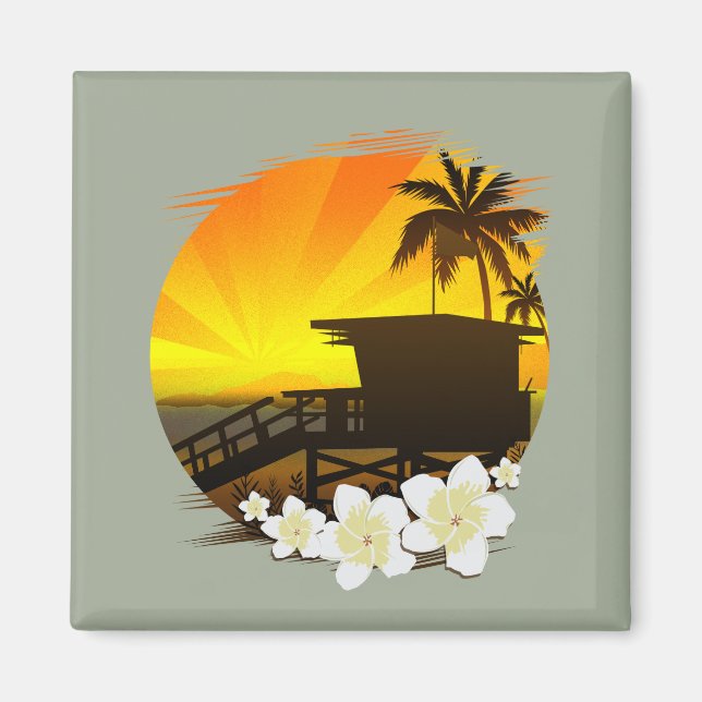 Imán La Vida En La Playa (Frente)