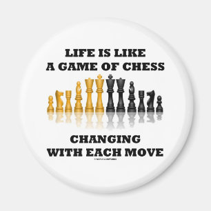 Imán La vida es como un juego del ajedrez (la actitud