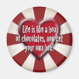 Imán La vida es como una caja de chocolates