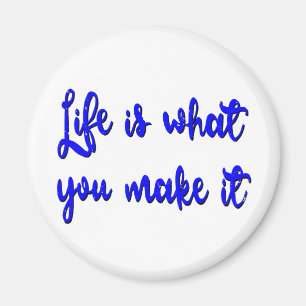 Imán La Vida Es Lo Que La Haces Tipografía