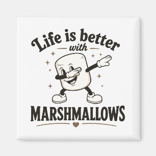 Imán La vida es mejor con malvaviscos