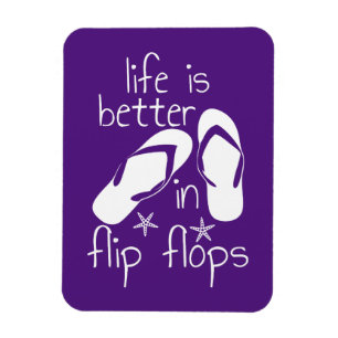 Imán La vida es mejor en chanclas
