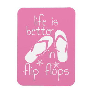 Imán La vida es mejor en chanclas