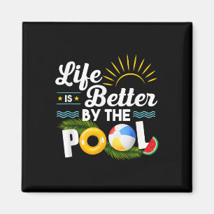 Imán La Vida Es Mejor En El Verano De Verano De La Pisc