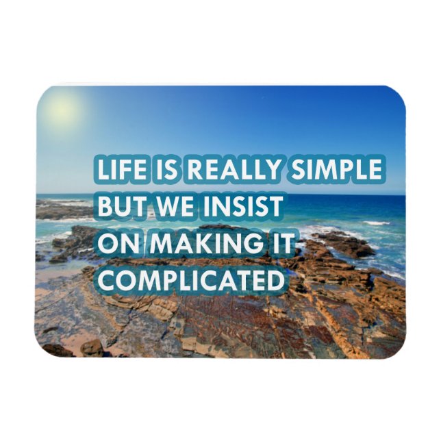 Imán La vida es realmente simple (Horizontal)