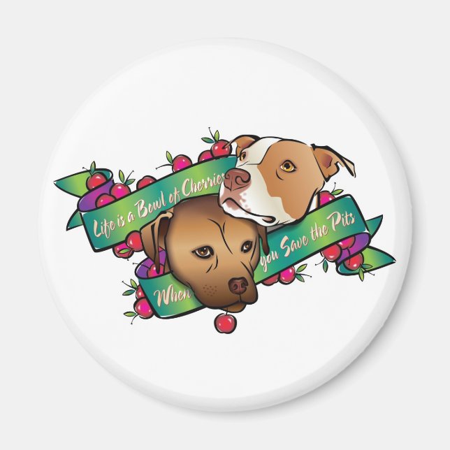 Imán La vida es un bol de cerezas... (Frente)