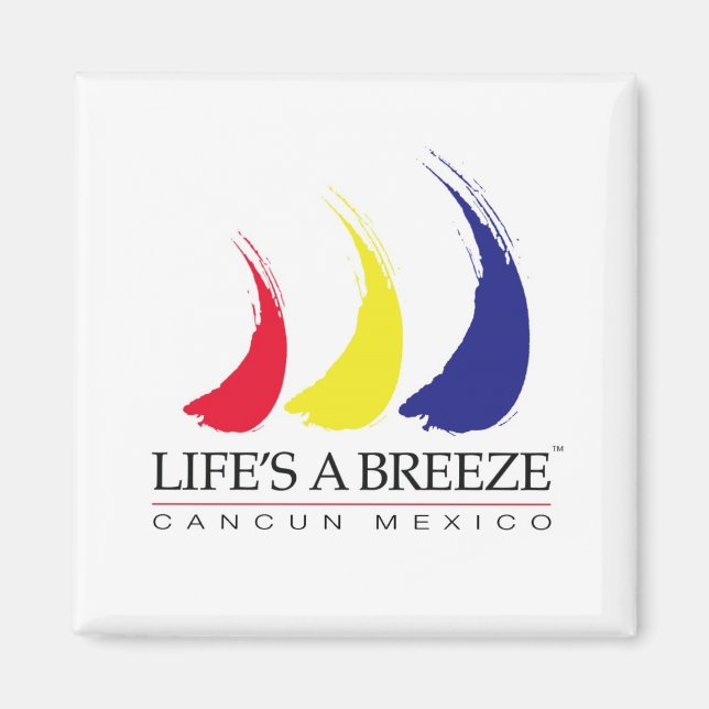 Imán La vida es un breeze®_Paint-the-Wind_Cancun (Frente)