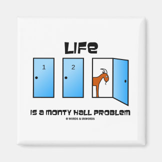 Imán La Vida Es Un Problema Del Salón Del Monty (Tres P