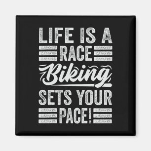 Imán La vida es una carrera ¡el ciclismo marca tu ritmo