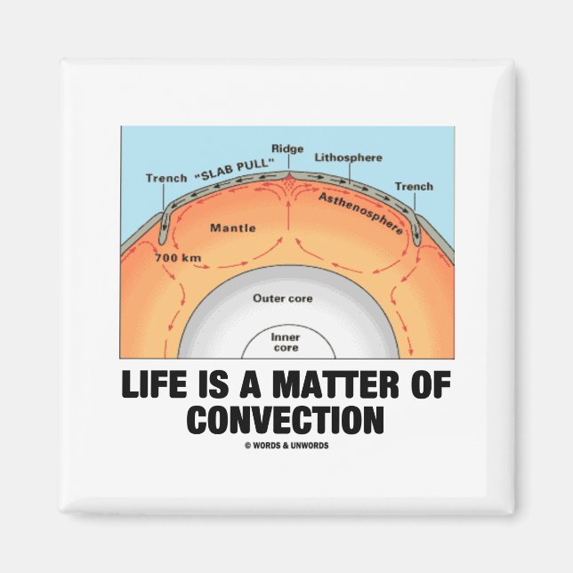 Imán La Vida Es Una Cuestión De Convección (Ciencia De  (Frente)