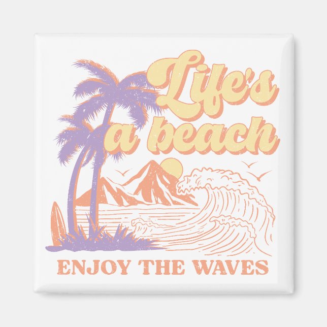 Imán La vida es una playa (Frente)