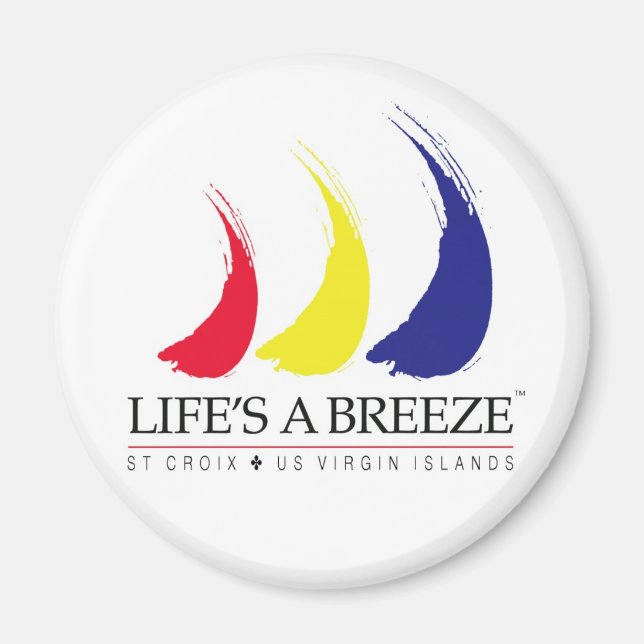 Imán La vida es una Santa Cruz de Breeze™ (Frente)