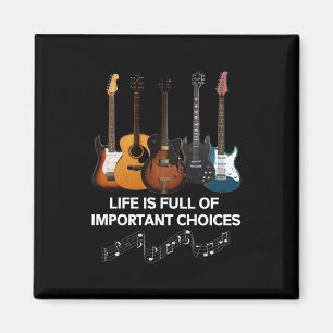 Imán La Vida Está Llena De Opciones Importantes Guitarr