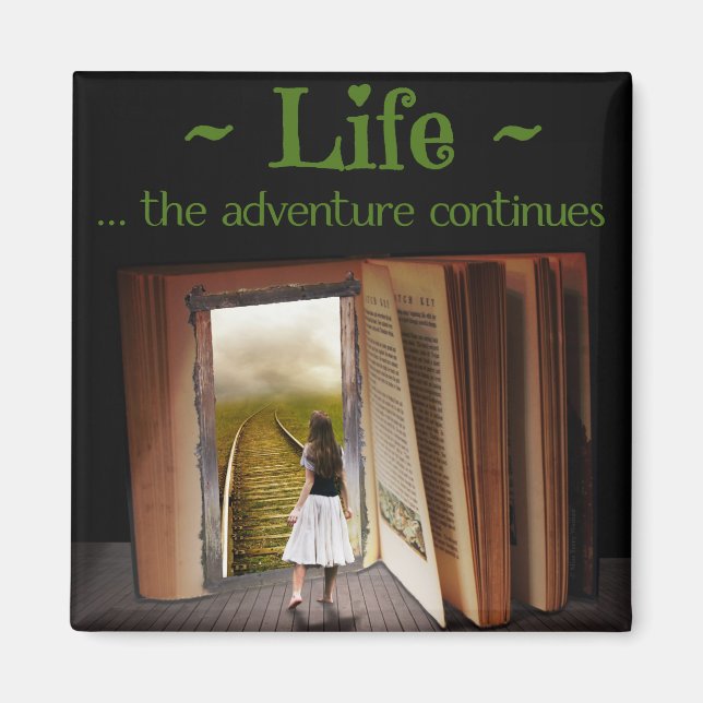 Imán La vida, la aventura continúa (Frente)