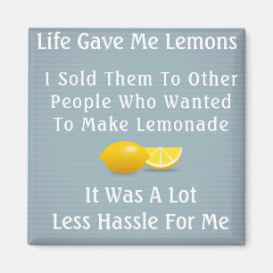 Imán La vida me dio lemones