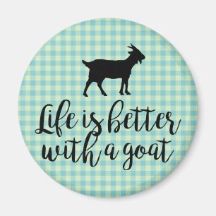 Imán La vida mejor con la piel de cabra azul