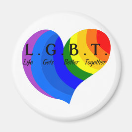 Imán La vida mejora juntos el orgullo LGBT