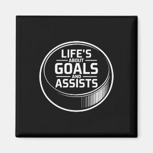 Imán La vida se trata de goles y jugador de puck de hoc