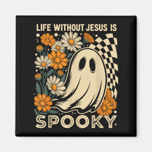 Imán La vida sin Jesús es Soky Floral Christian Hallow