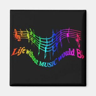 Imán La vida sin música cita plana del humor de "B"