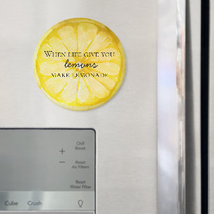 Imán La vida te da una cita de Lemons