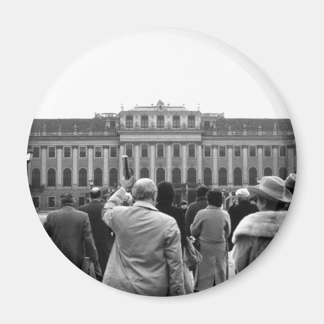 Imán La vieja Austria Viena Schonbrunn 1970 (Frente)