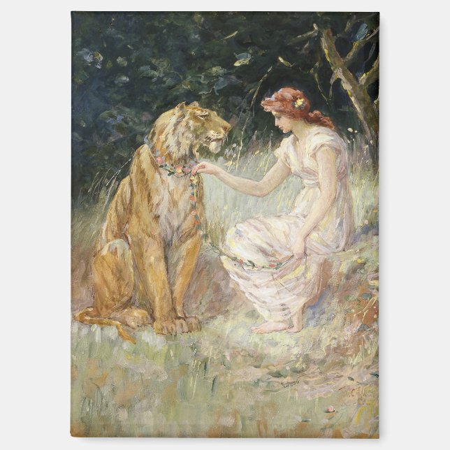 Imán La vieja dama de la Coquette y el tigre de Victori (Anverso)