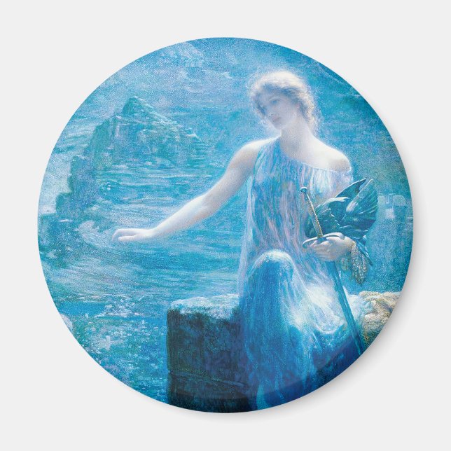 Imán La vigilia de Valkyrie por Edward Robert Hughes (Frente)