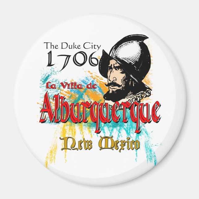 Imán La Villa de Alburquerque (Frente)