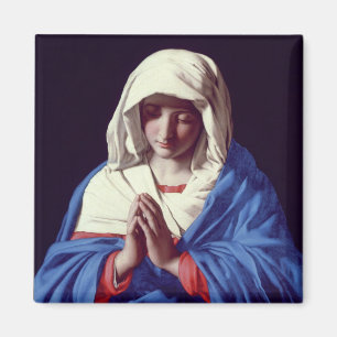 Imán La Virgen en el rezo, 1640-50 (aceite en lona)