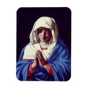 Imán La Virgen en el rezo, 1640-50 (aceite en lona)