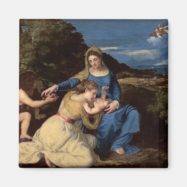 Imán La Virgen y el Niño con Santos, 1532 (Frente)