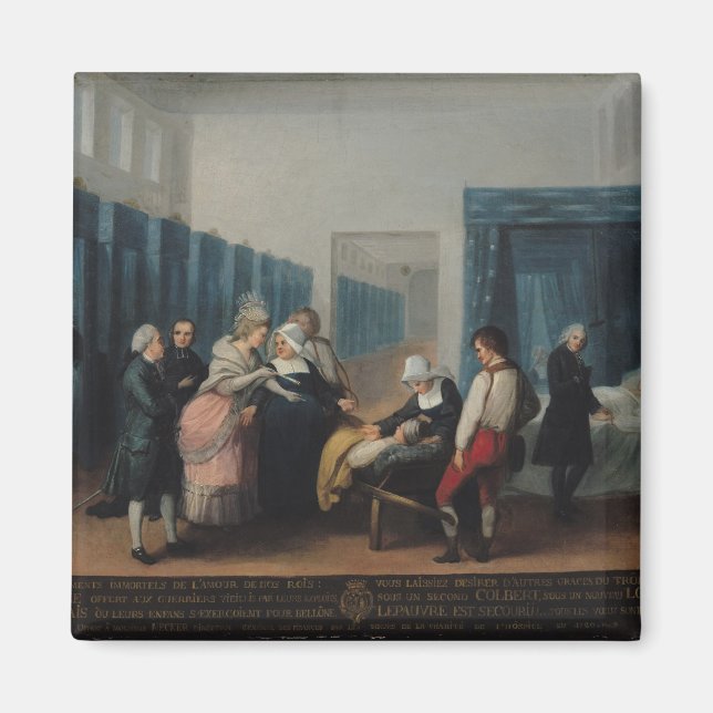 Imán La visita de Monsieur y Madame Necker (Frente)