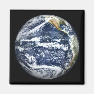 Imán La vista de la tierra llena se centró sobre Oc