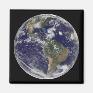 Imán La vista de la tierra llena y cuatro asaltan