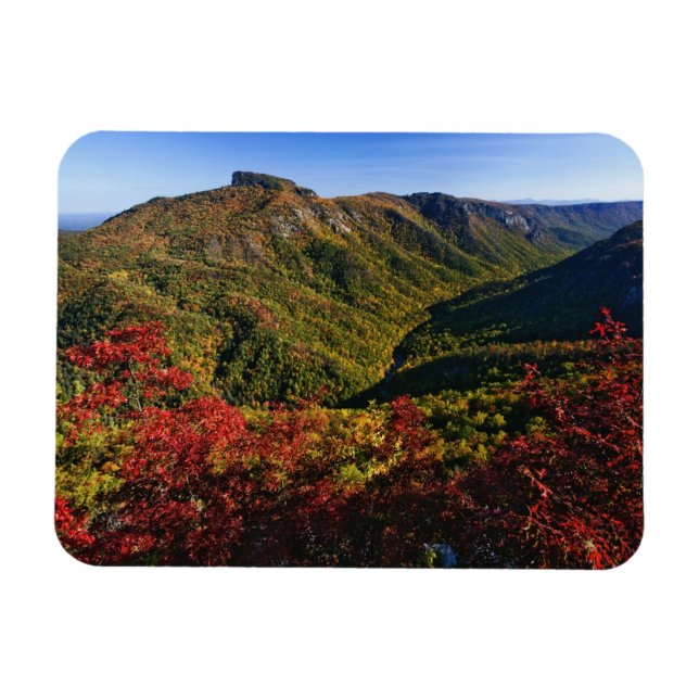 Imán La vista de otoño de Linville Gorge a menudo se de (Horizontal)